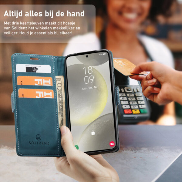 Solidenz Urban Book Samsung Galaxy S25 Edge hoesje - Zwart - Afbeelding 27