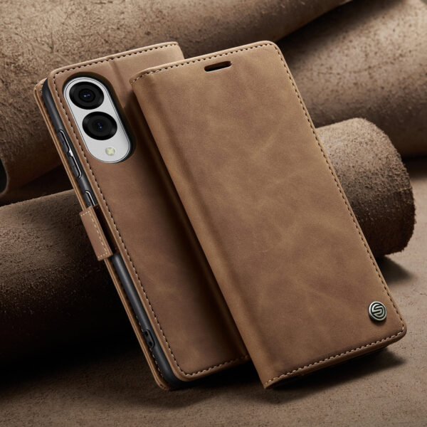 Solidenz Urban Book Samsung Galaxy S25 Edge hoesje - Bruin - Afbeelding 10