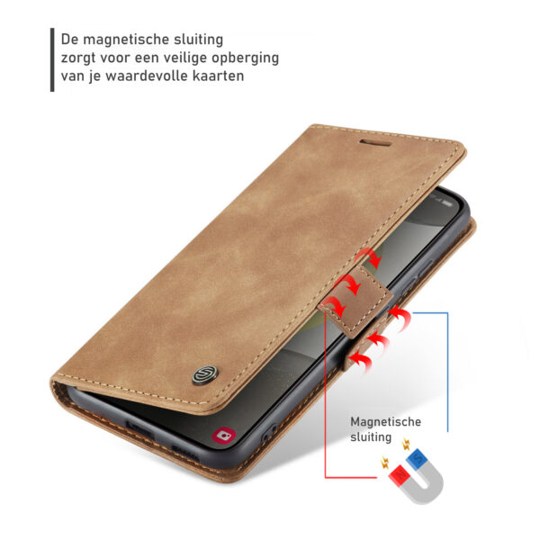 Solidenz Urban Book Samsung Galaxy S25 Edge hoesje - Bruin - Afbeelding 7
