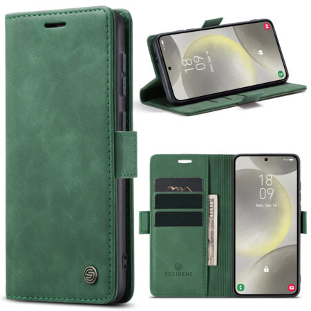 Solidenz Urban Book Samsung Galaxy S25 Edge hoesje – Groen
