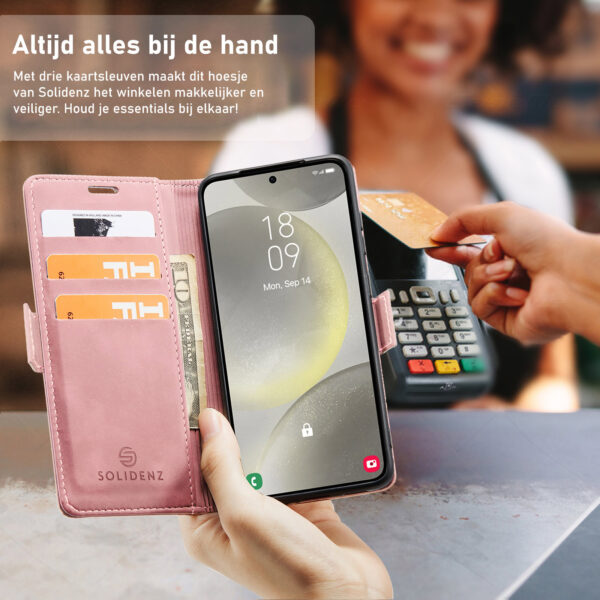 Solidenz Urban Book Samsung Galaxy S25 Edge hoesje - Zwart - Afbeelding 54