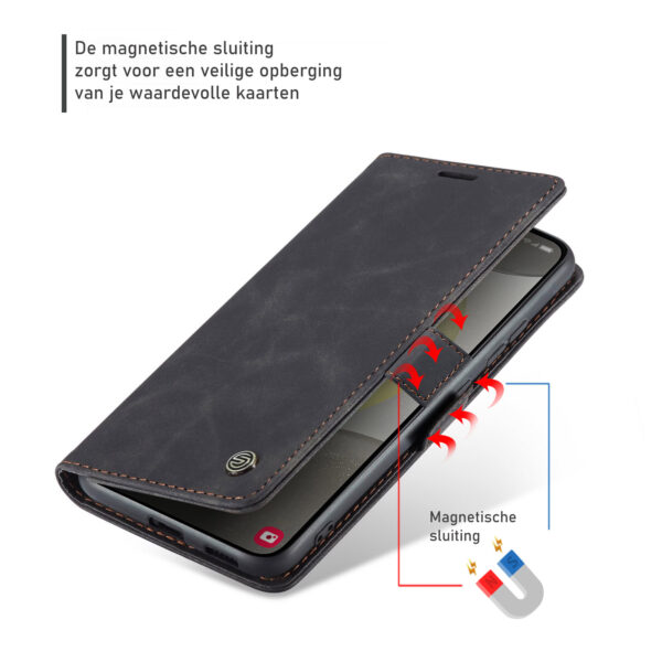 Solidenz Urban Book Samsung Galaxy S25 Edge hoesje - Zwart - Afbeelding 7