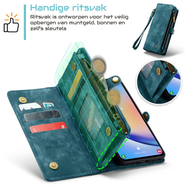 Solidenz Urban Wallet Samsung Galaxy S25 Edge hoesje - Zwart - Afbeelding 21