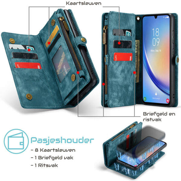 Solidenz Urban Wallet Samsung Galaxy S25 Edge hoesje - Zwart - Afbeelding 20