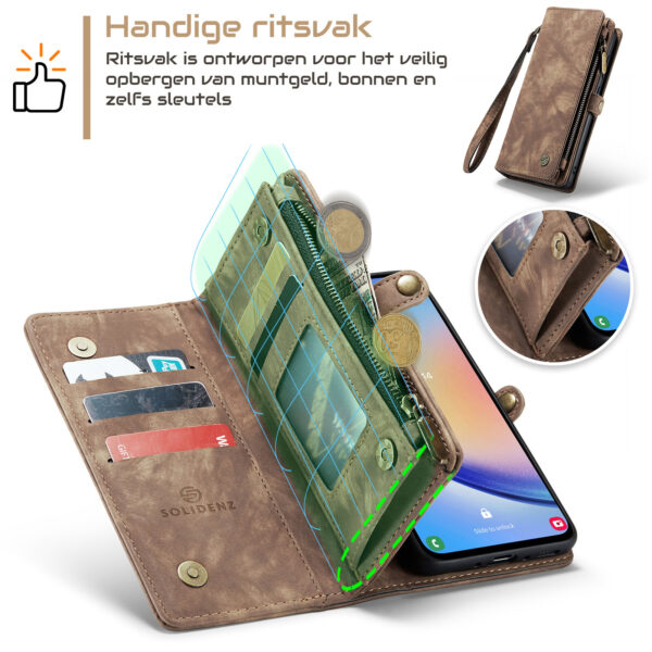 Solidenz Urban Wallet Samsung Galaxy S25 Edge hoesje - Zwart - Afbeelding 32
