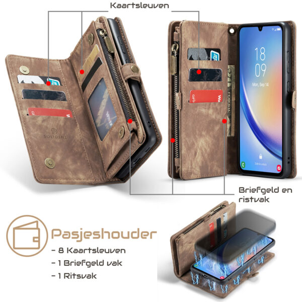Solidenz Urban Wallet Samsung Galaxy S25 Edge hoesje - Zwart - Afbeelding 31