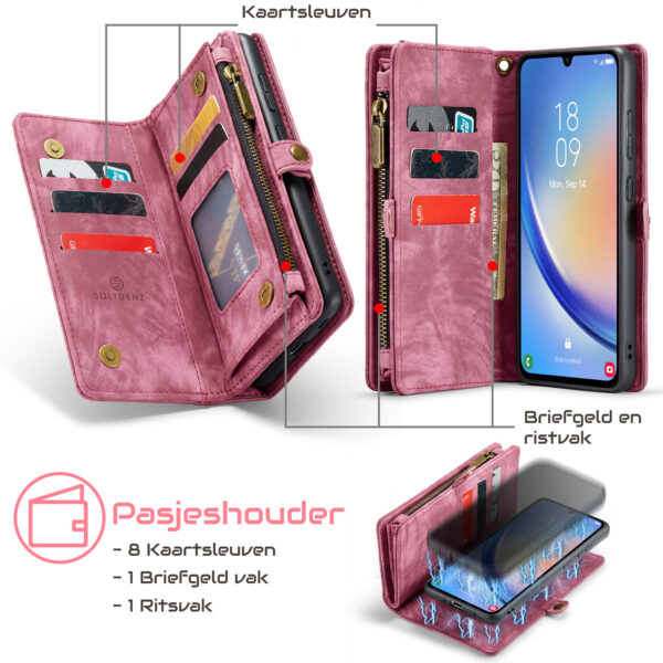 Solidenz Urban Wallet Samsung Galaxy S25 Edge hoesje - Zwart - Afbeelding 42