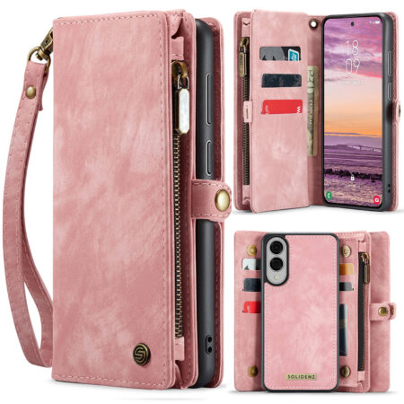 Solidenz Urban Wallet Samsung Galaxy S25 Edge hoesje – Roze