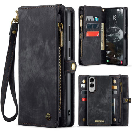 Solidenz Urban Wallet Samsung Galaxy S25 Edge hoesje – Zwart