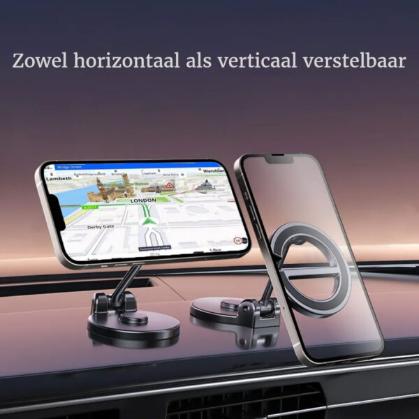 Compacte telefoonhouder met MagSafe - Houder voor op het Dashboard - Afbeelding 3