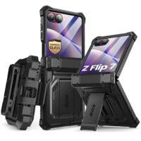 Armorbox Galaxy Z Flip 7 hoesje met screen protector – Zwart