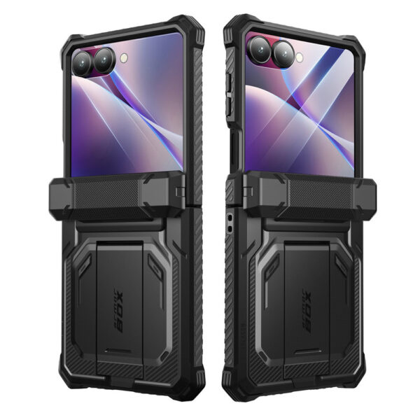 Armorbox Galaxy Z Flip 7 hoesje met screen protector - Zwart - Afbeelding 12