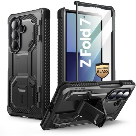Armorbox Galaxy Z Fold 7 hoesje met screen protector – Zwart