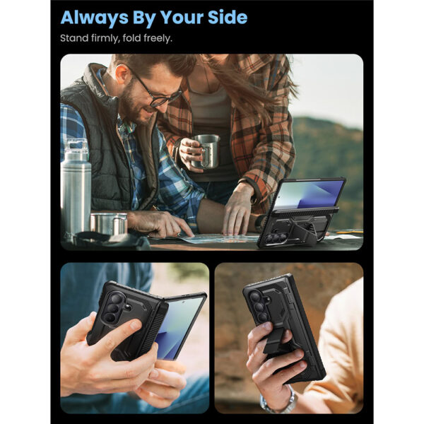 Armorbox Galaxy Z Fold 7 case with screen protector - Black - Image 11