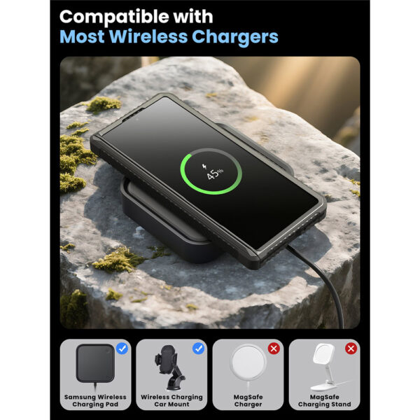Armorbox Galaxy Z Fold 7 case with screen protector - Black - Image 12