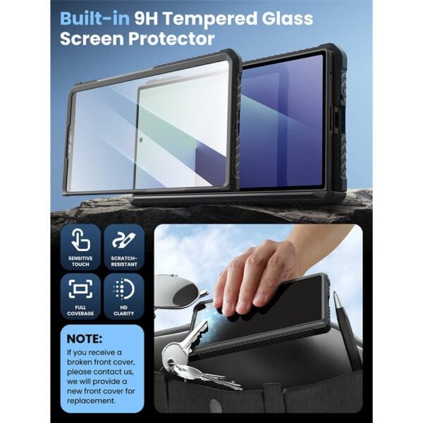 Armorbox Galaxy Z Fold 7 case with screen protector - Black - Image 7