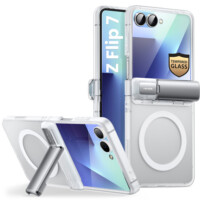 Cosmo Samsung Galaxy Z Flip 7 hoesje met screen protector en MagSafe – Transparant