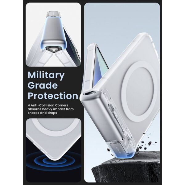 Cosmo Samsung Galaxy Z Flip 7 hoesje met screen protector en MagSafe - Transparant - Afbeelding 5