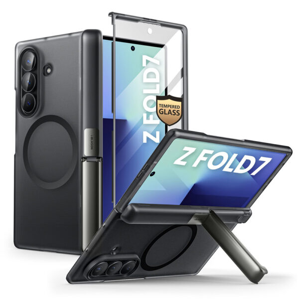 Cosmo Samsung Galaxy Z Fold 7 case with screen protector and MagSafe - Frost Black