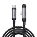 variatie Joyroom USB‑C naar USB‑C Kabel 60 W – 1.2 m Vinkeldesign met Display – Nylon Gevlochten – PD snellader – Gaming kabel