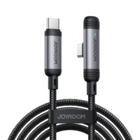 Joyroom USB-C to USB-C Cable 60 W – 1.2 m Finch Design with Display – Nylon Braided – PD fast charger – Gaming cable