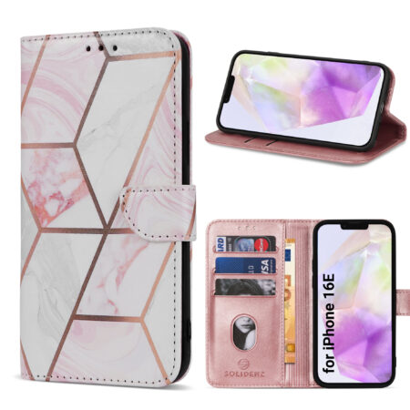 Solidenz bookcase iPhone 16e – Marble