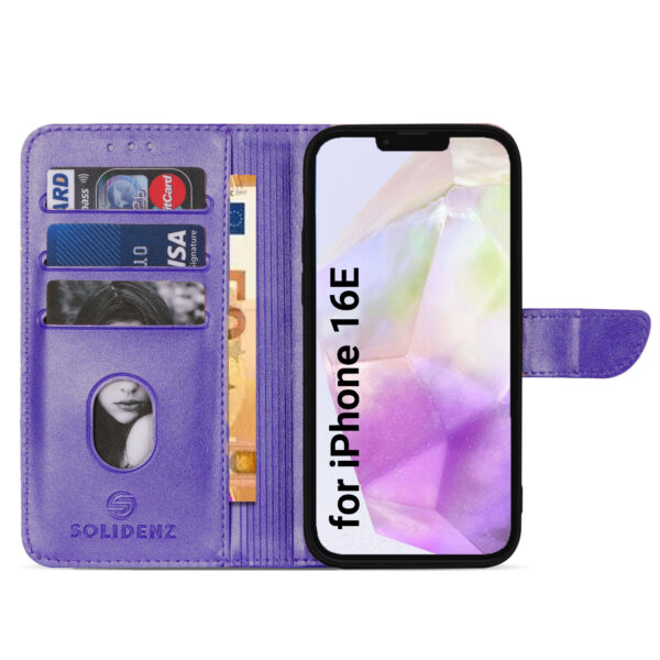 Solidenz bookcase iPhone 16e - Purple - Image 4