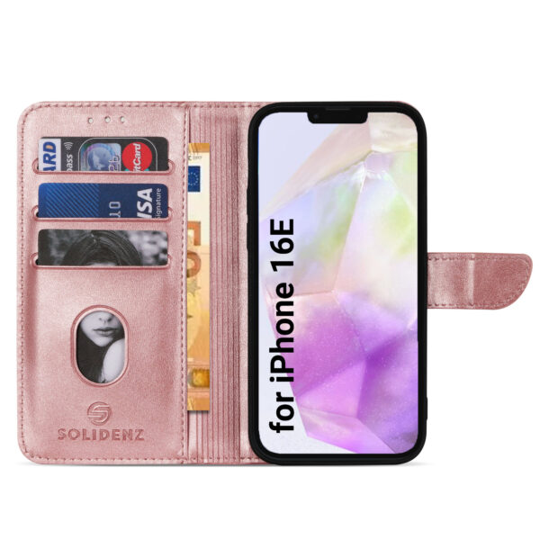 Solidenz bookcase iPhone 16e - Rose gold - Image 4