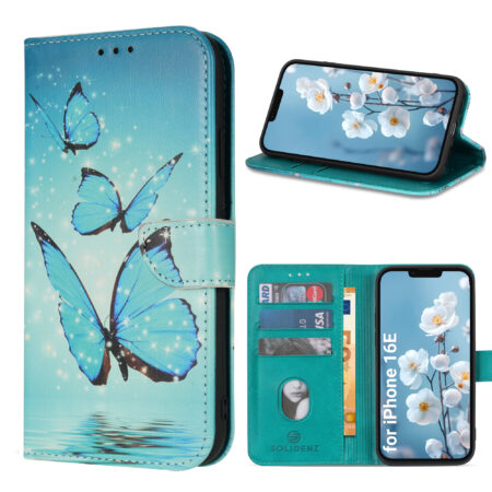 Solidenz bookcase iPhone 16e – Butterflies
