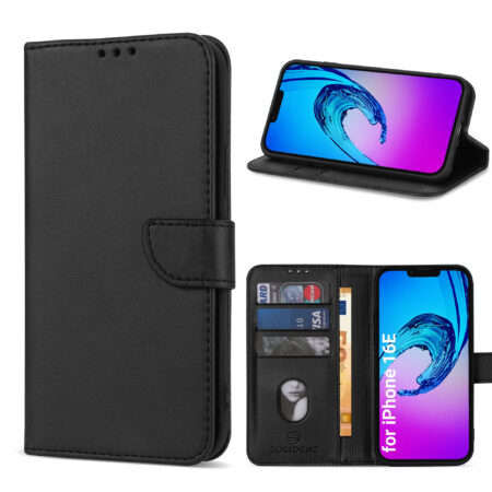 Solidenz bookcase iPhone 16e – Black
