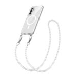 variatie Solidenz Collection Samsung Galaxy A56 / A36 case with detachable cord – White Pearls