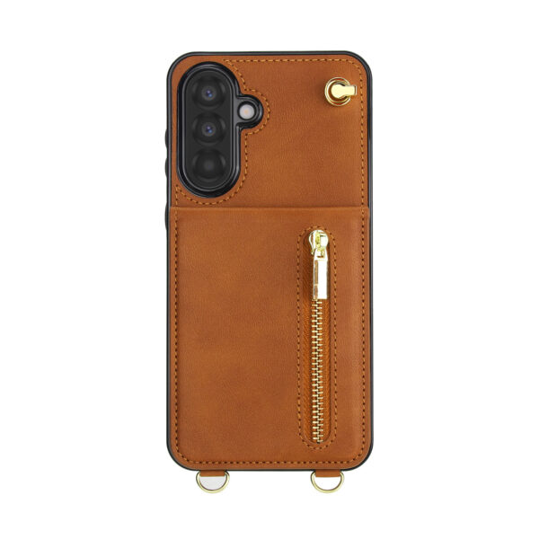 Solidenz Fashion Wallet case with cord Samsung Galaxy A56 - Brown - Image 8
