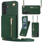 variatie Solidenz Fashion Wallet case with cord Samsung Galaxy A56 – Green