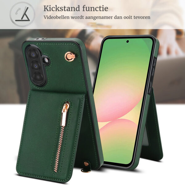 Solidenz Fashion Wallet case with cord Samsung Galaxy A56 - Green - Image 5