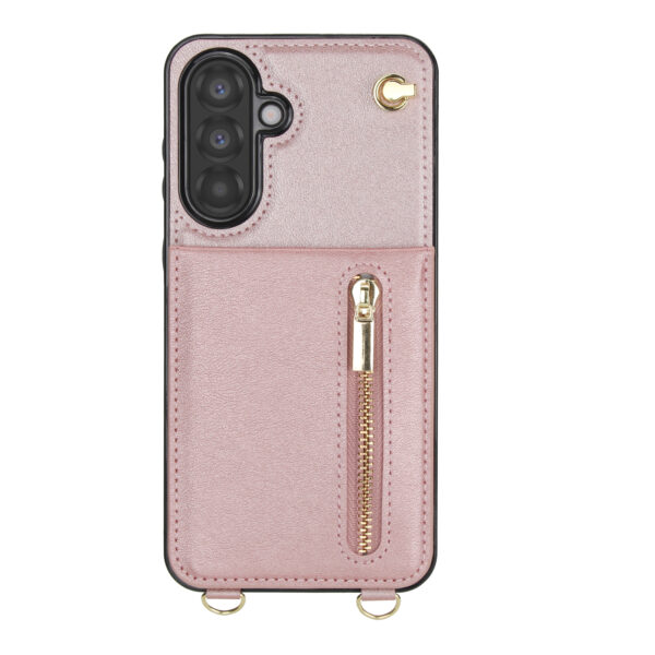 Solidenz Fashion Wallet case with lanyard Samsung Galaxy A56 - Rose gold - Image 7
