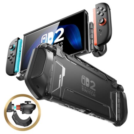Supcase Blade Nintendo Switch 2 Case – Dock friendly with JoyCon Holder – Black