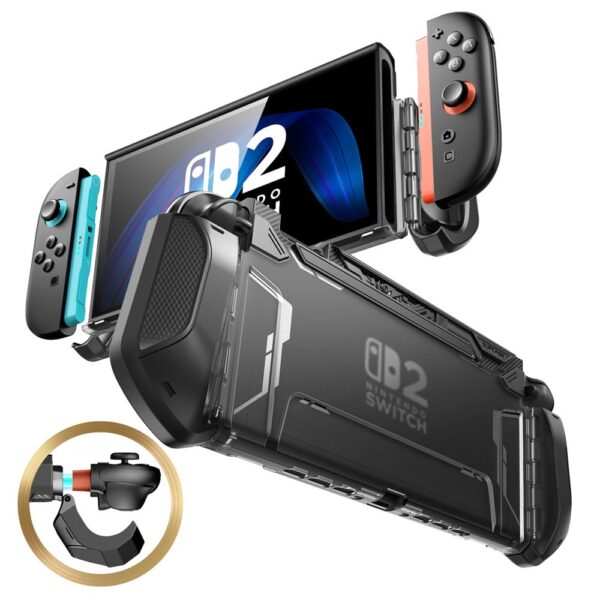 Supcase Blade Nintendo Switch 2 Case - Dock friendly with JoyCon Holder - Black