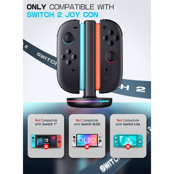 Supcase Joy-Con Charging Dock for Nintendo Switch 2 - 4 Controllers - Image 2