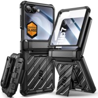 Supcase UB Pro Samsung Galaxy Flip 7 case with screen protector – Black