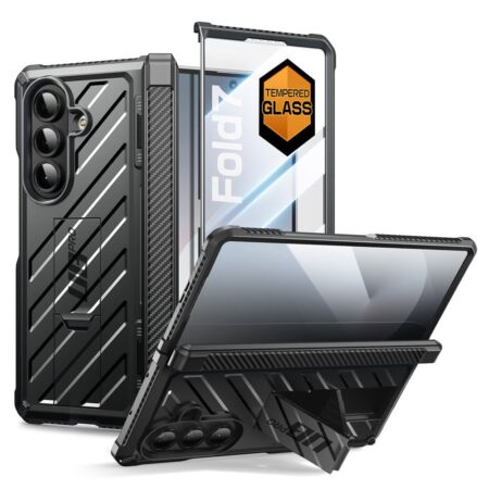 Supcase UB Pro Samsung Galaxy Fold 7 hoesje met screenprotector – Zwart
