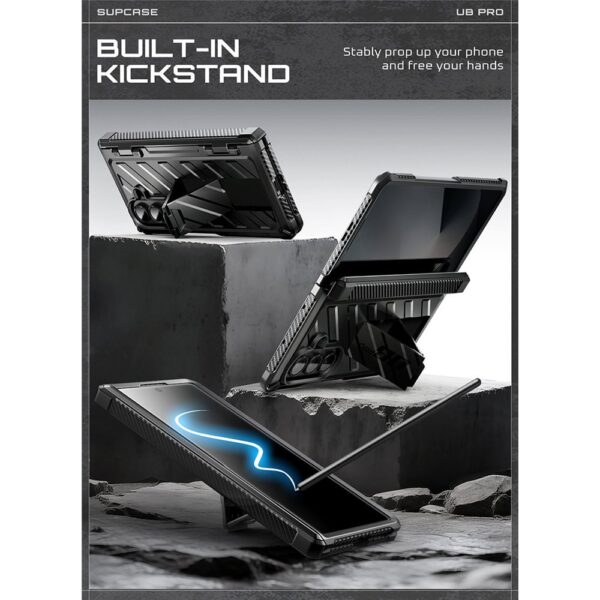 Supcase UB Pro Samsung Galaxy Fold 7 hoesje met screenprotector - Zwart - Afbeelding 5