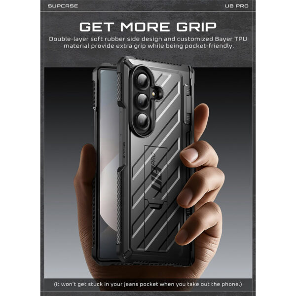 Supcase UB Pro Samsung Galaxy Fold 7 hoesje met screenprotector - Zwart - Afbeelding 7