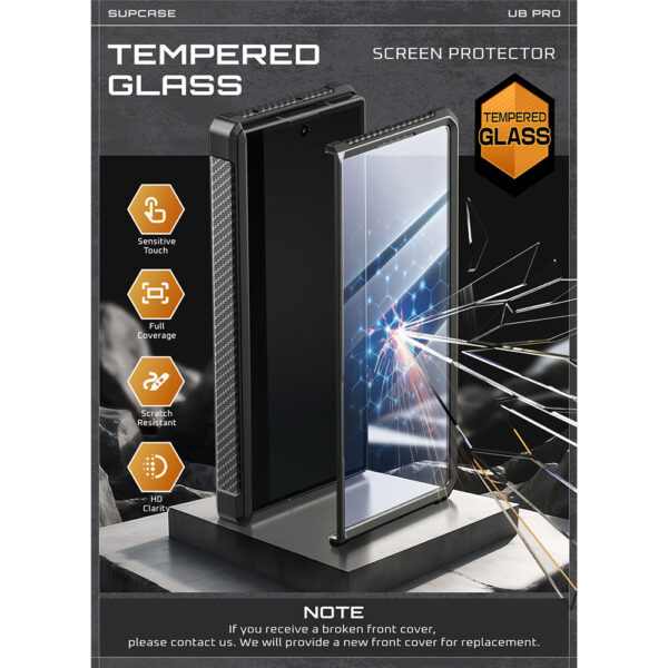 Supcase UB Pro Samsung Galaxy Fold 7 hoesje met screenprotector - Zwart - Afbeelding 9