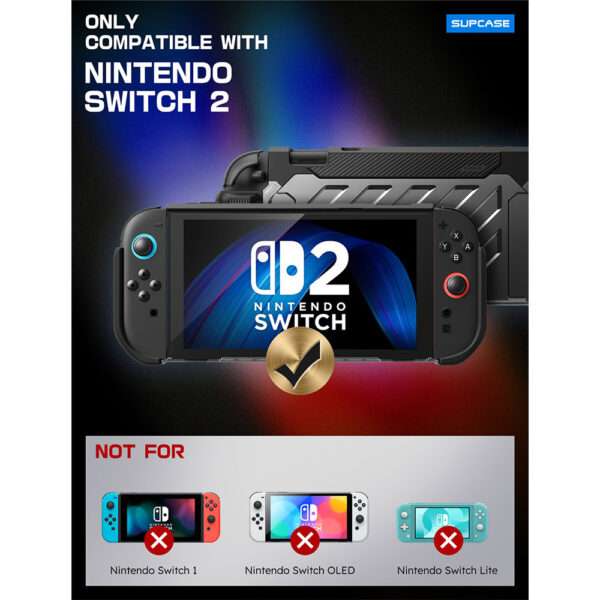 Supcase Unicorn Beetle PRO Case for Nintendo Switch 2 - Dock-friendly - Black - Image 3