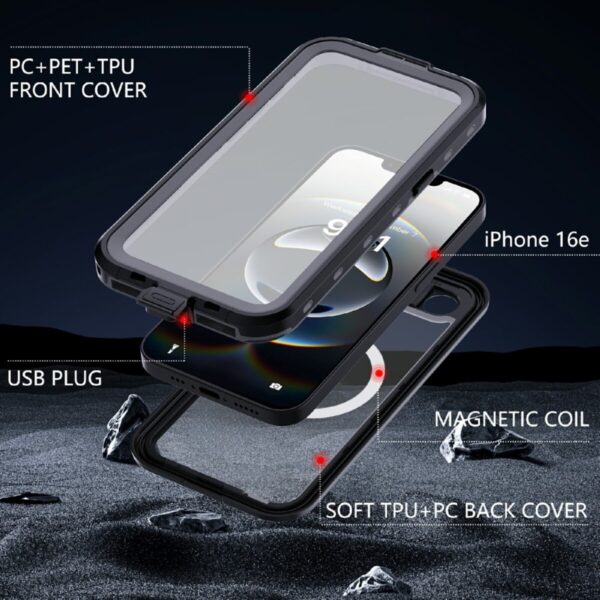 Turtle Shift Fully waterproof and dustproof case iPhone 16e with MagSafe - Image 3