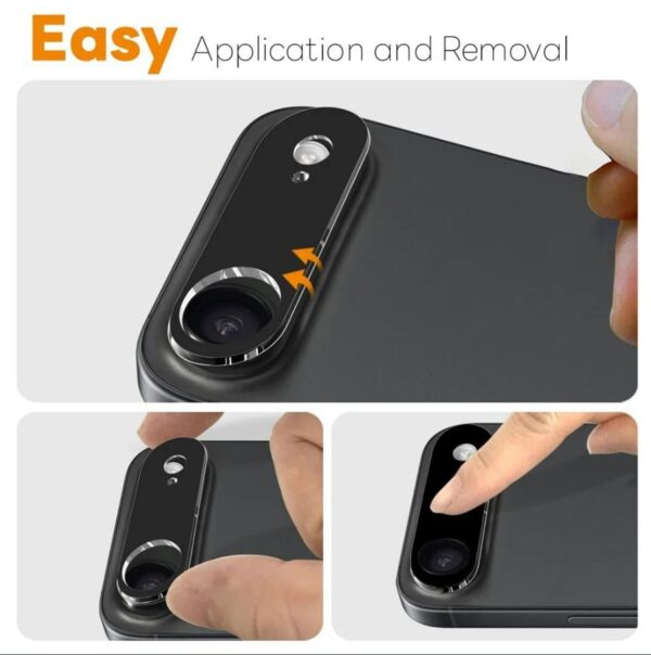 Solidenz Cameralens protector iPhone Air - Zwart - Afbeelding 3