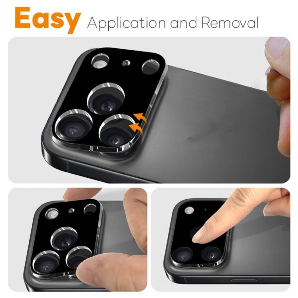 Solidenz Cameralens protector iPhone 17 Pro Max - Zwart - Afbeelding 3