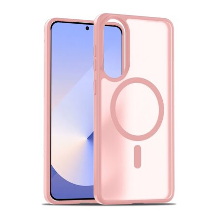 Solidenz FrostMag Samsung Galaxy S25 Edge hoesje – Roze