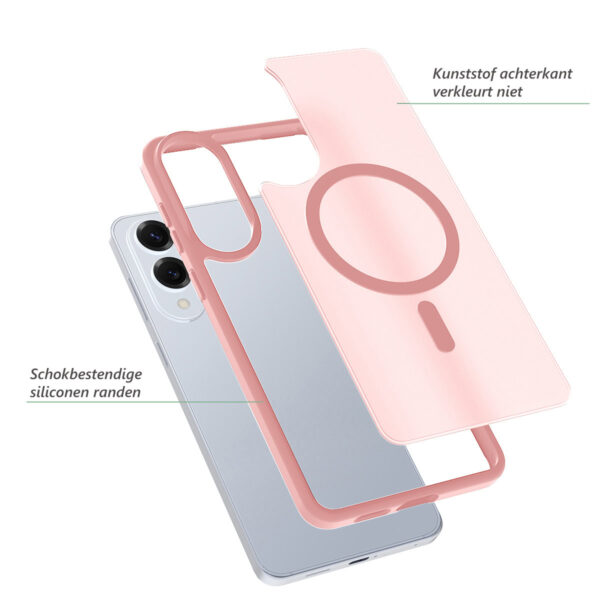Solidenz FrostMag Samsung Galaxy S25 Edge hoesje - Roze - Afbeelding 2