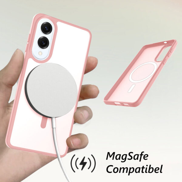 Solidenz FrostMag Samsung Galaxy S25 Edge hoesje - Roze - Afbeelding 3